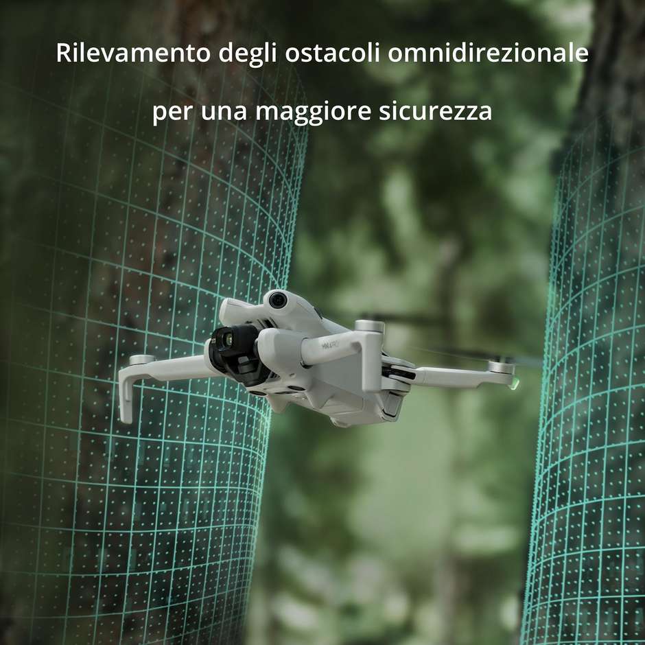 DJI CPMA073201 Mini 4 Pro (RC 2) 4 rotori Quadrirotore 48 MP 3840 x 2160 Pixel 2590 mAh Colore Nero, Bianco