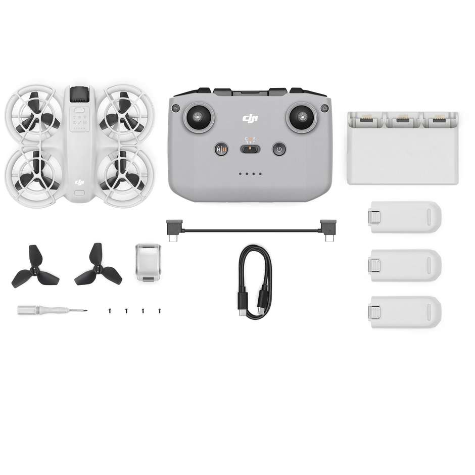 DJI Neo Fly More Combo 4 rotori Quadrirotore 12 MP Colore Nero, Bianco