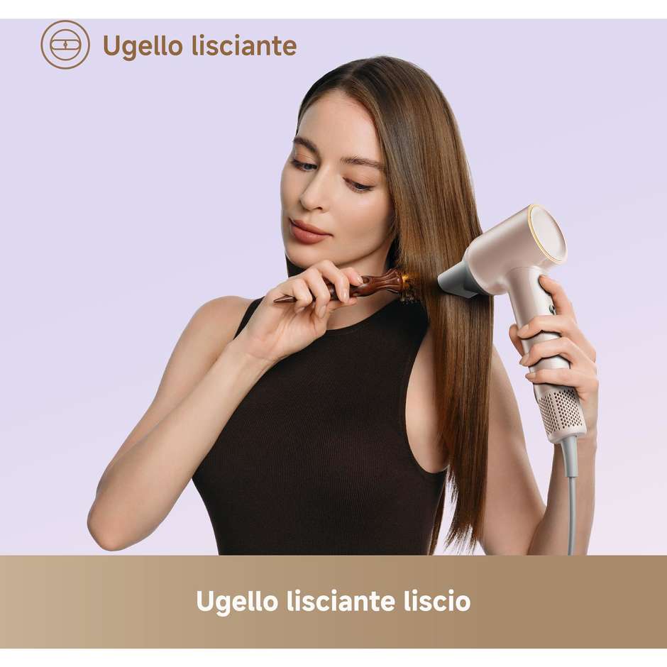 Dreame Mini Flow Asciugacapelli 1200W Ioni 70 m/s Rosa