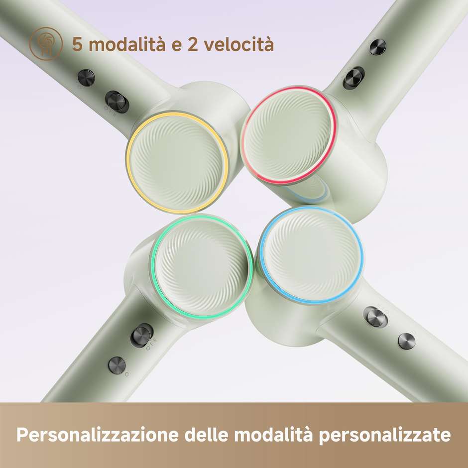 Dreame Mini Flow Asciugacapelli Compatto 1200W, 5 Temperature, 2 Velocità, Ionico - Verde