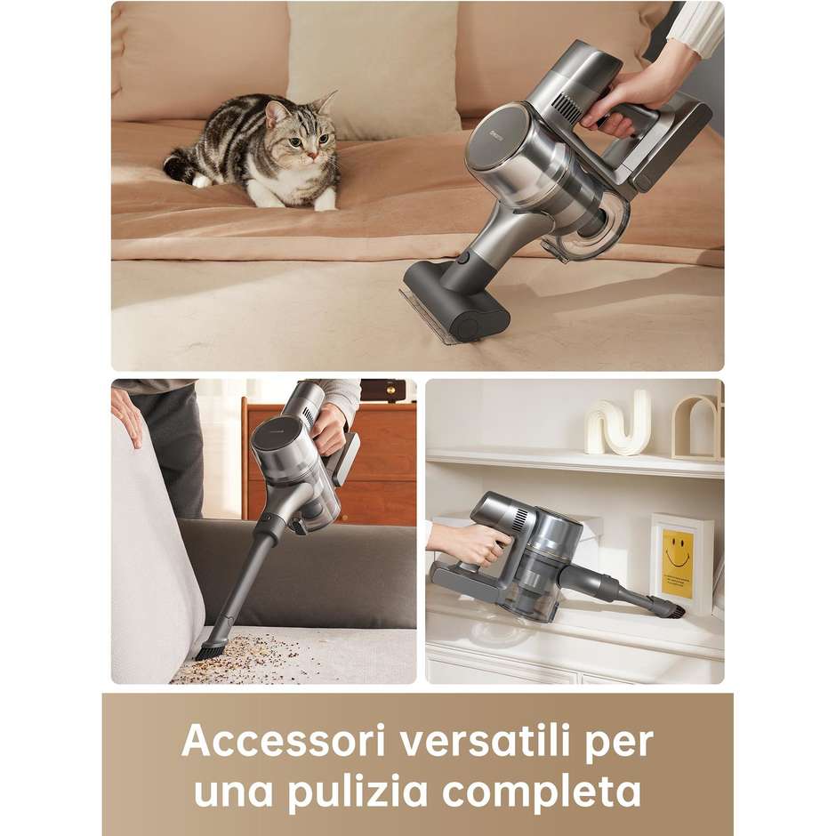 Dreame VMR20611 Aspirapolvere/scopa elettrica 2 in 1 Batteria Senza sacco 0,6 L 570 W Colore Grigio