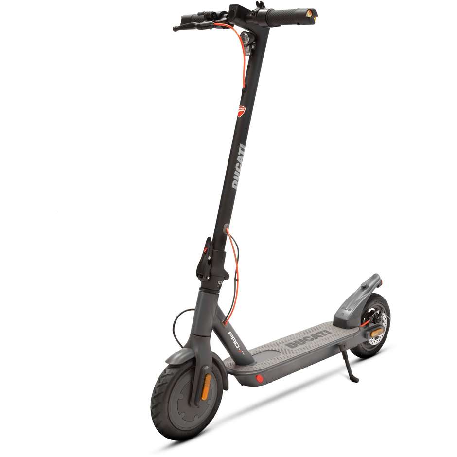 Ducati PRO-I Evo (PRO1 EVO23) Monopattino Elettrico Pieghevole Motore 350W (Max 500W) Batteria 36V 7.8Ah 280Wh Ruote 8.5" Frecce Grigio