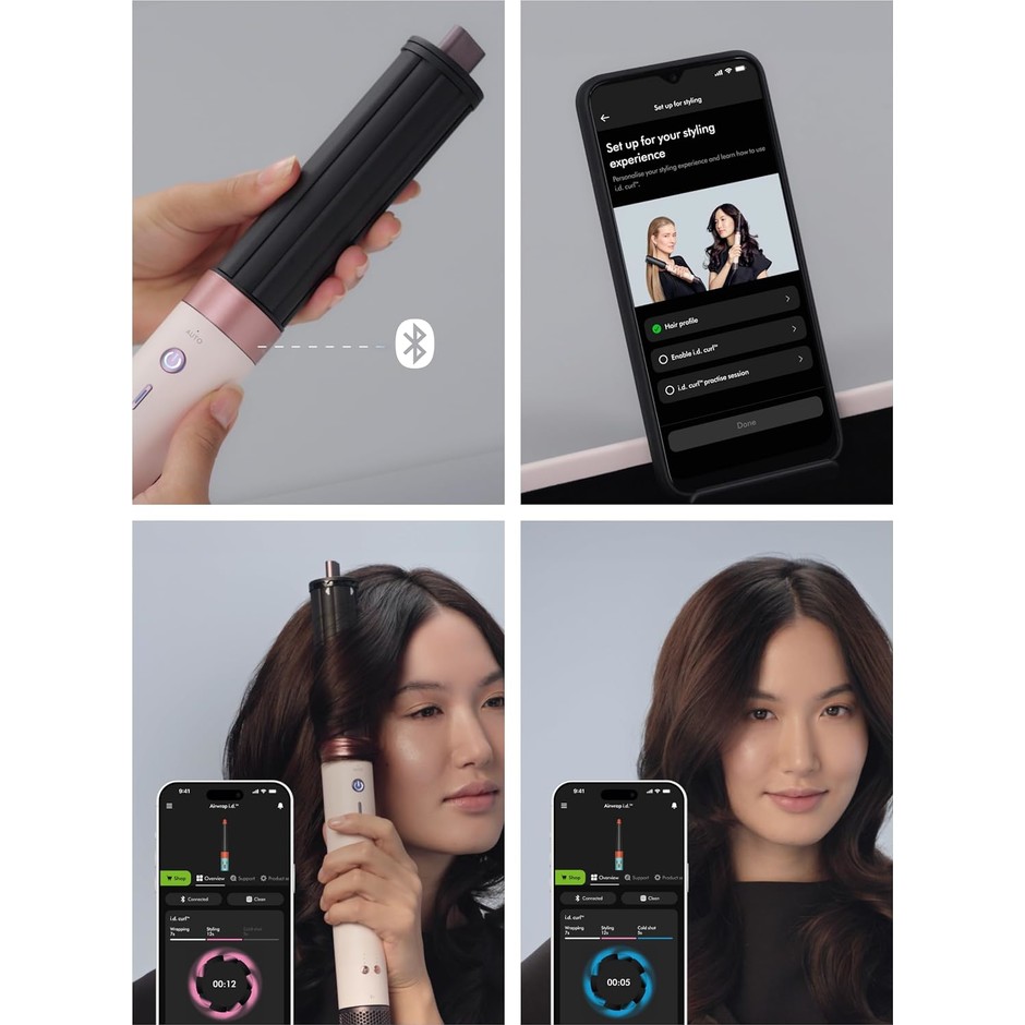 Dyson Airwrap Co-anda 2x multistyler per capelli lisci e mossi, Copper/Plum, 6 accessori