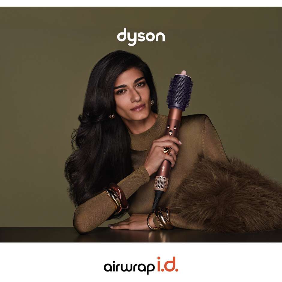 Dyson Airwrap i.d. multistyler capelli lisci e mossi Copper/Plum, Bluetooth e 6 accessori
