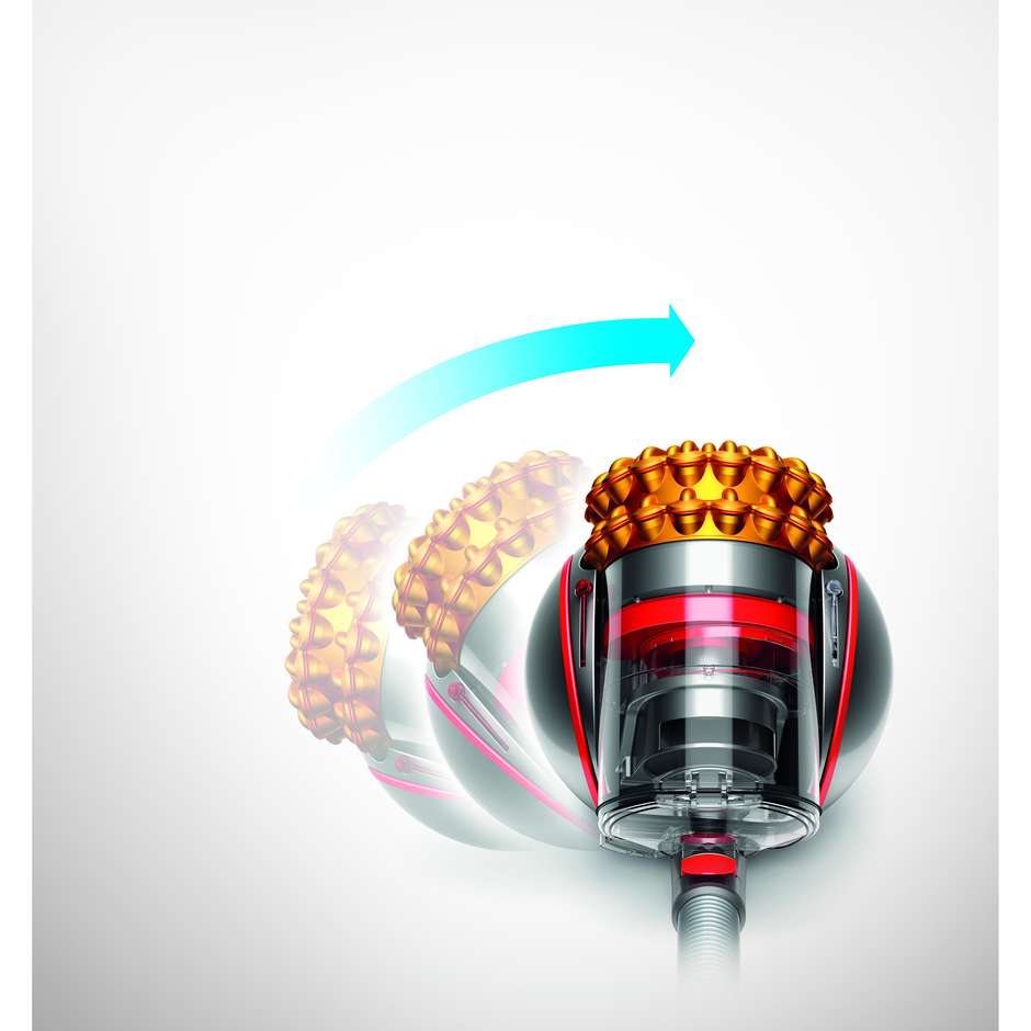 Dyson CY26BIGBALLMULTIFLOOR2 Aspirapolvere Senza sacco Dyson Cinetic Big Ball Potenza 600 W Colore Grigio, Giallo