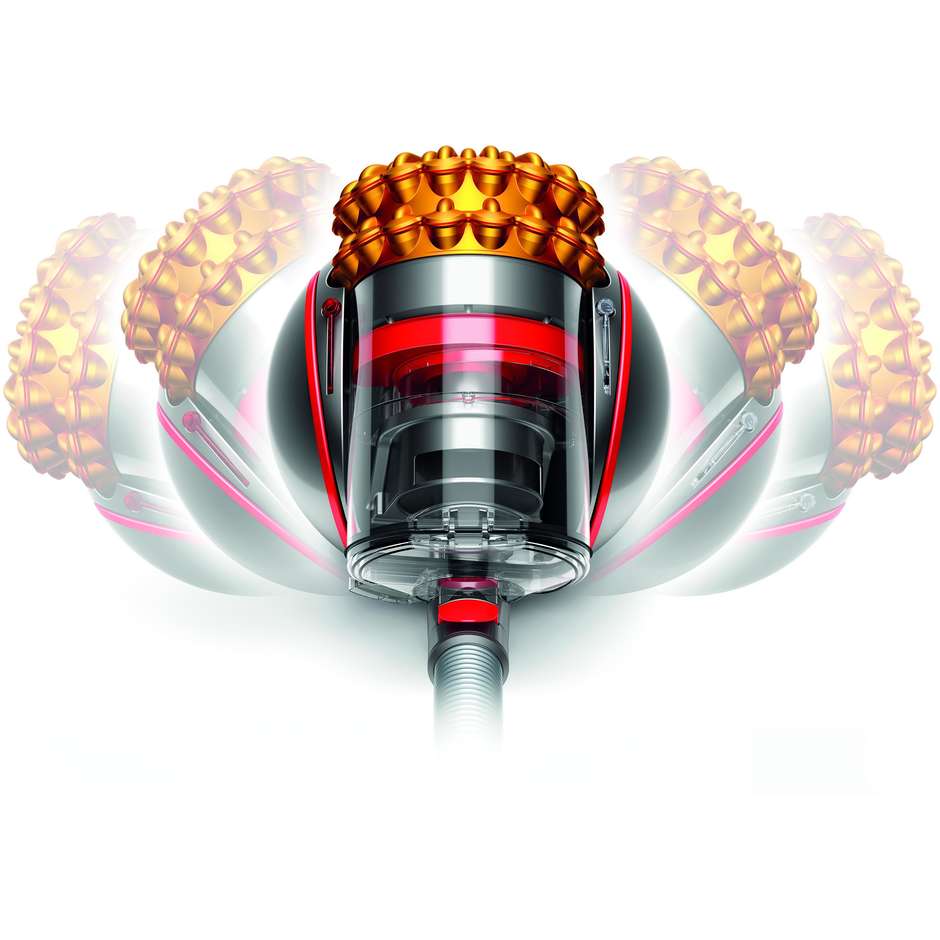 Dyson CY26BIGBALLMULTIFLOOR2 Aspirapolvere Senza sacco Dyson Cinetic Big Ball Potenza 600 W Colore Grigio, Giallo