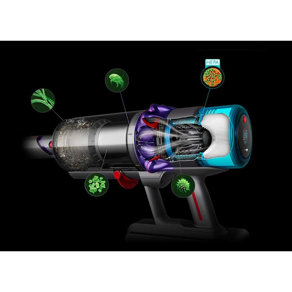 DYSON Gen 5 Detect Scopa elettrica senza filo Senza sacco Potenza 752 W Colore Viola