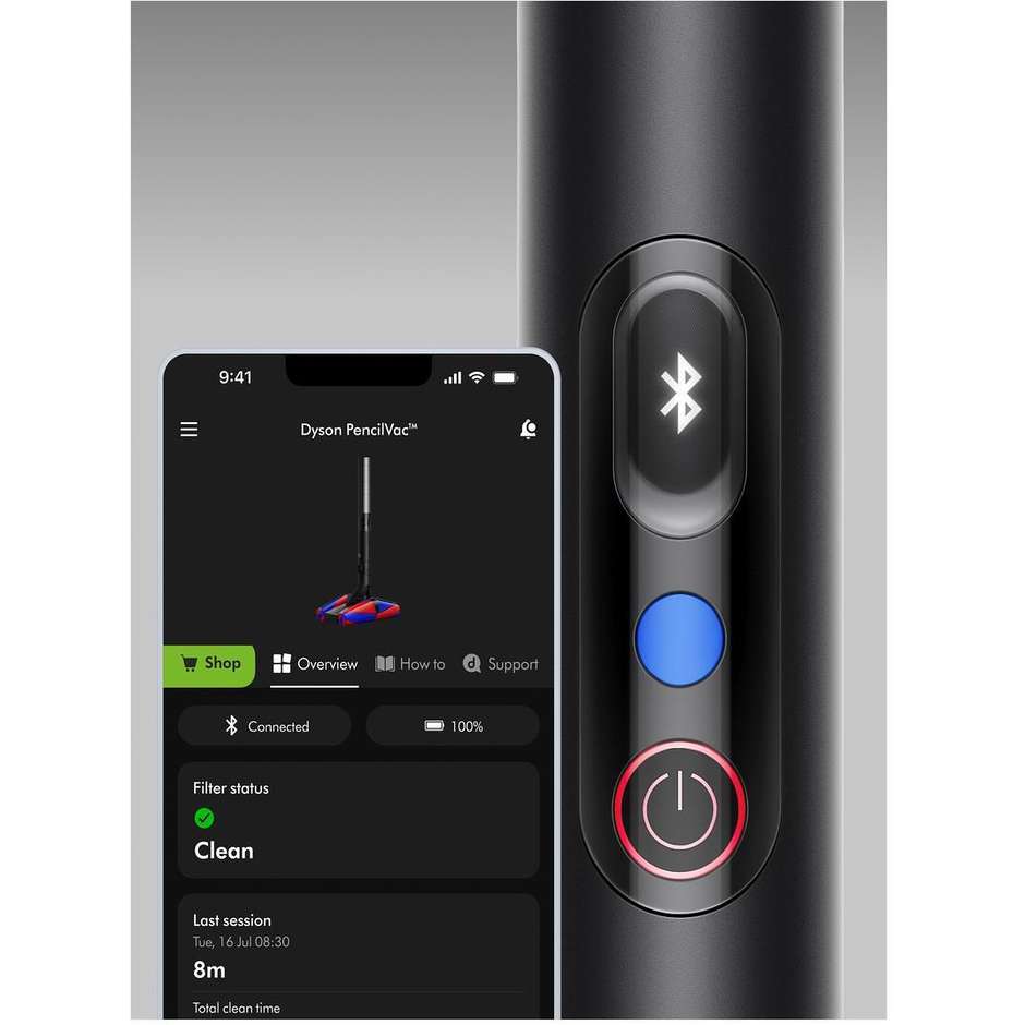 Dyson PencilVac Fluffycones Aspirapolvere Senza Filo 30 min 492689-01