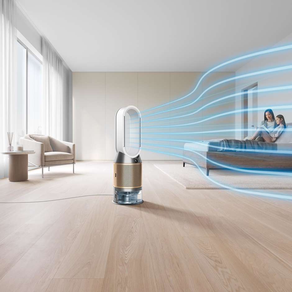 Dyson PUREHOTCOO Purificatore D'Aria Humidify+Cool Colore Bianco,Oro