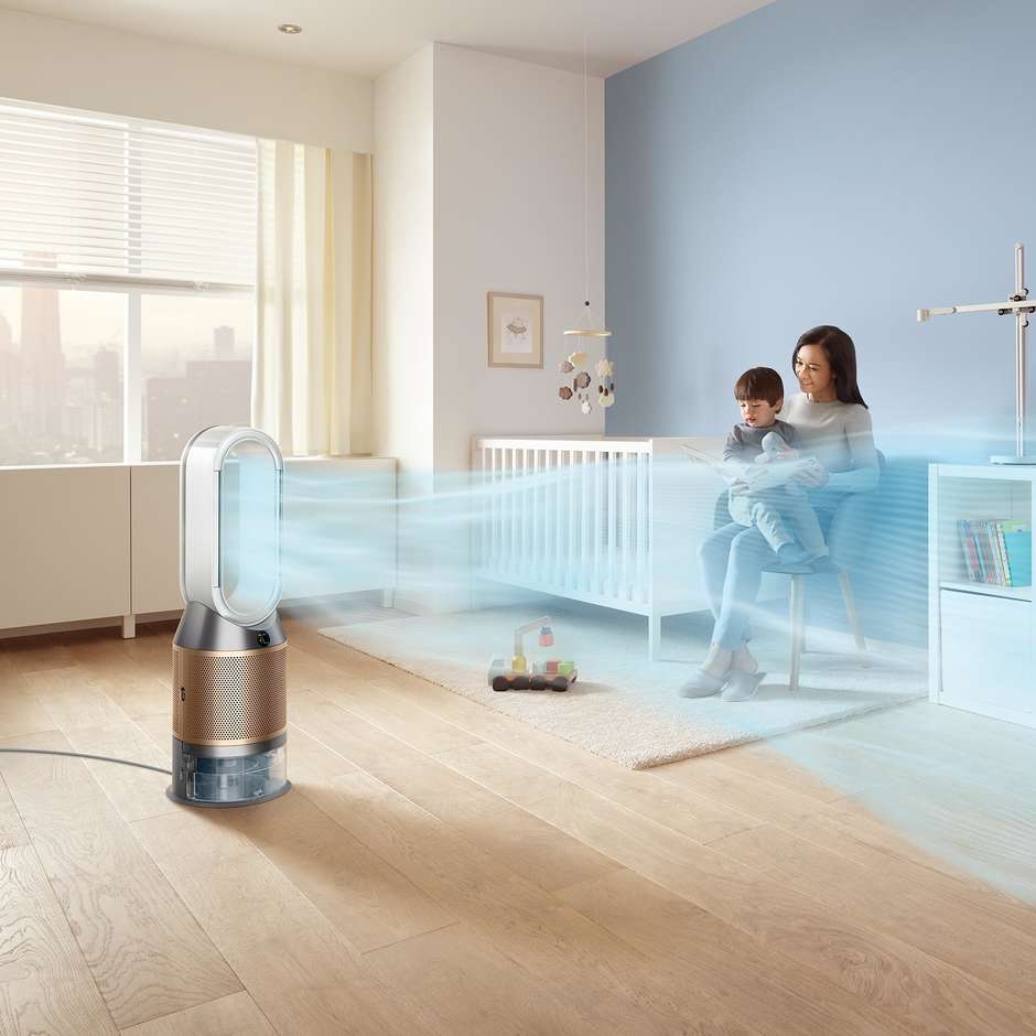 Dyson PUREHOTCOO Purificatore D'Aria Humidify+Cool Colore Bianco,Oro