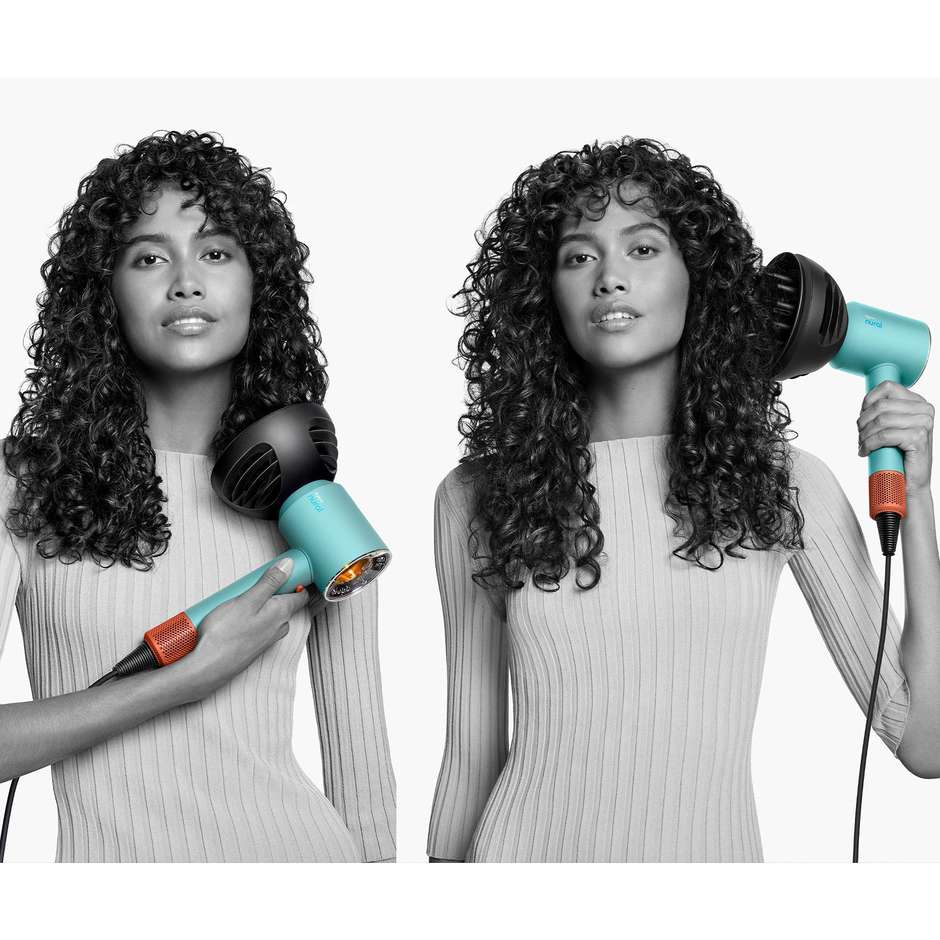 Dyson Supersonic Natural 515276-01 Phon per asciugare i capelli Potenza 1600 W Colore Acquamarina/tangerine