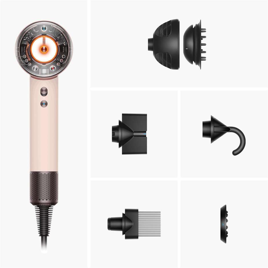 Dyson Supersonic Nural Asciugacapelli Potenza 1600 W Colore Rosa, Rose Gold