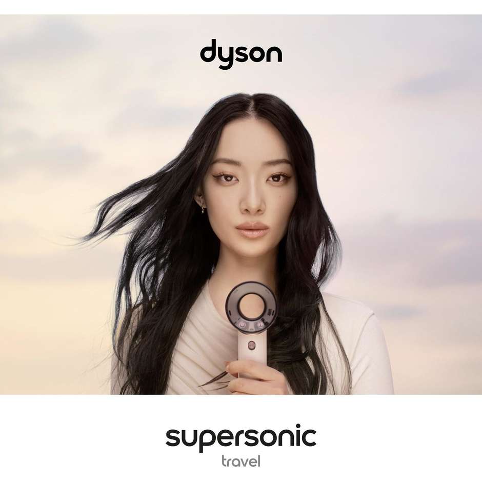 Dyson Supersonic Travel Asciugacapelli da Viaggio 2 Velocità 3 Temperature Rosa Cipria