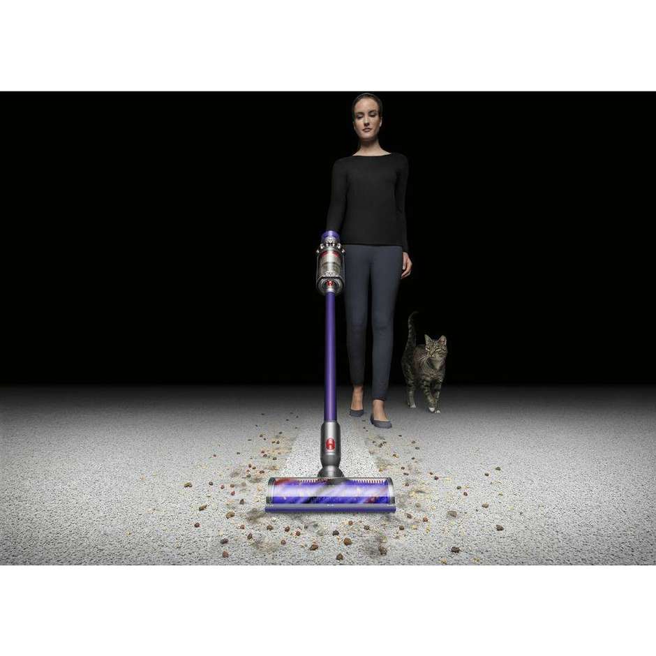 Dyson V11-ADVANCED Scopa elettrica ricaricabile Senza Filo Potenza 200 W Colore Nichel, Viola