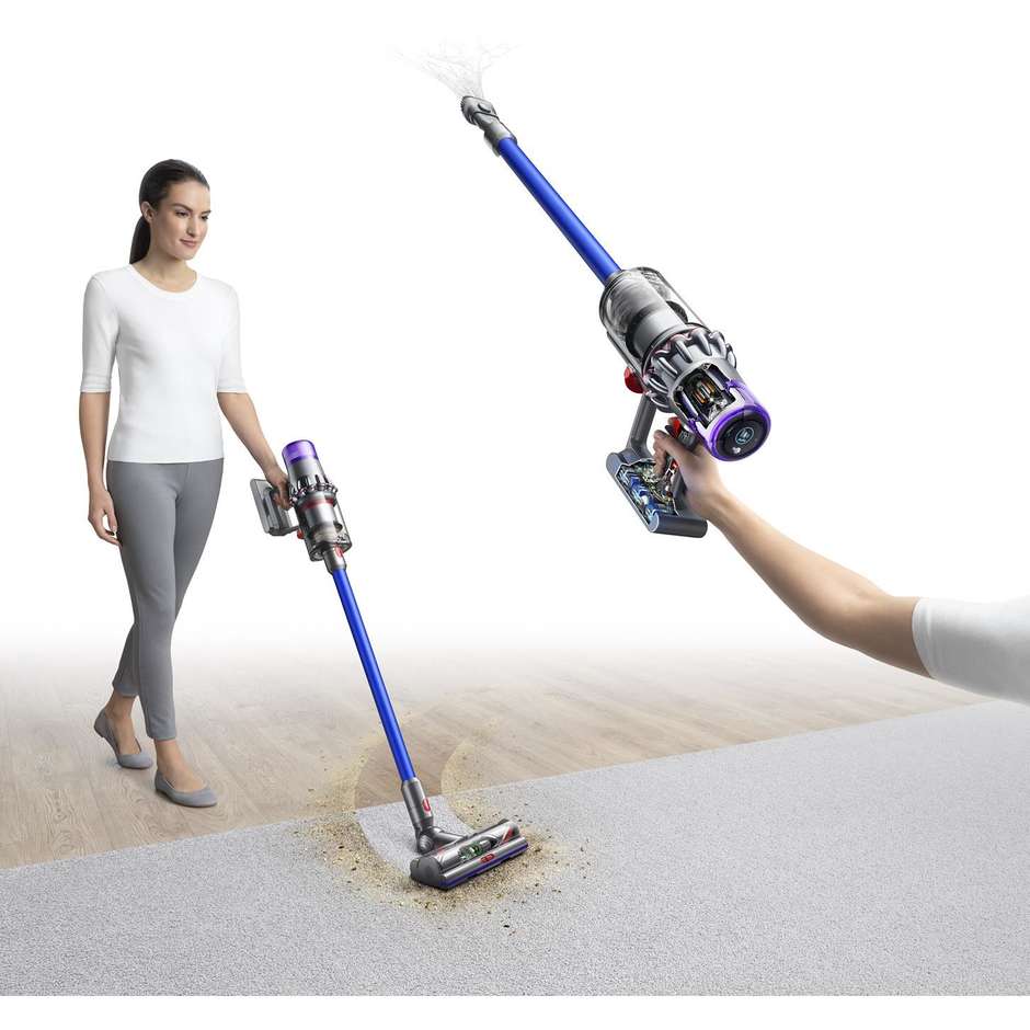 Dyson V11 Aspirapolvere a bastone 2 in 1 Batteria Secco Senza sacchetto Colore Blu, Metallico, Nichel