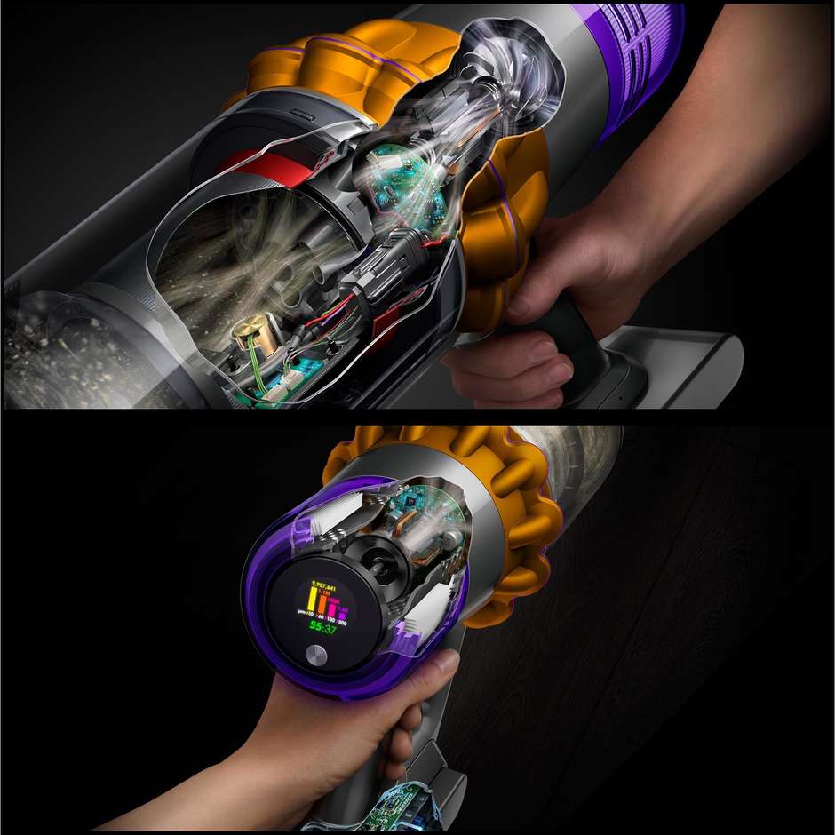 Dyson V15 Detect Absolute Scopa elettrica senza filo 60 min LCD