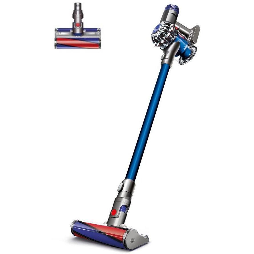 Dyson V6 Fluffy aspirapolvere/scopa elettrica ricaricabile autonomia max 20 min colore blu e nichel