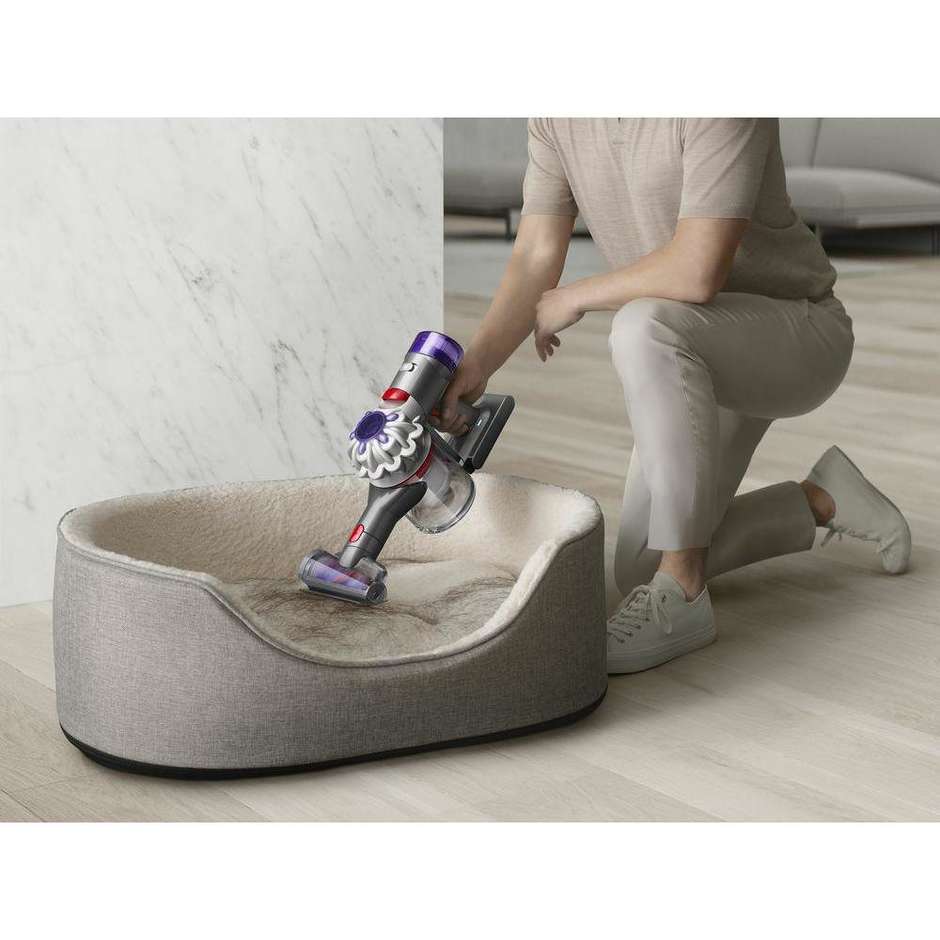 Dyson V8 Advanced Aspirapolvere a bastone 2 in 1 Batteria Secco Senza sacchetto Colore Nichel, Argento