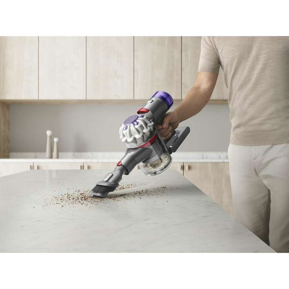 Dyson V8 Advanced Aspirapolvere a bastone 2 in 1 Batteria Secco Senza sacchetto Colore Nichel, Argento