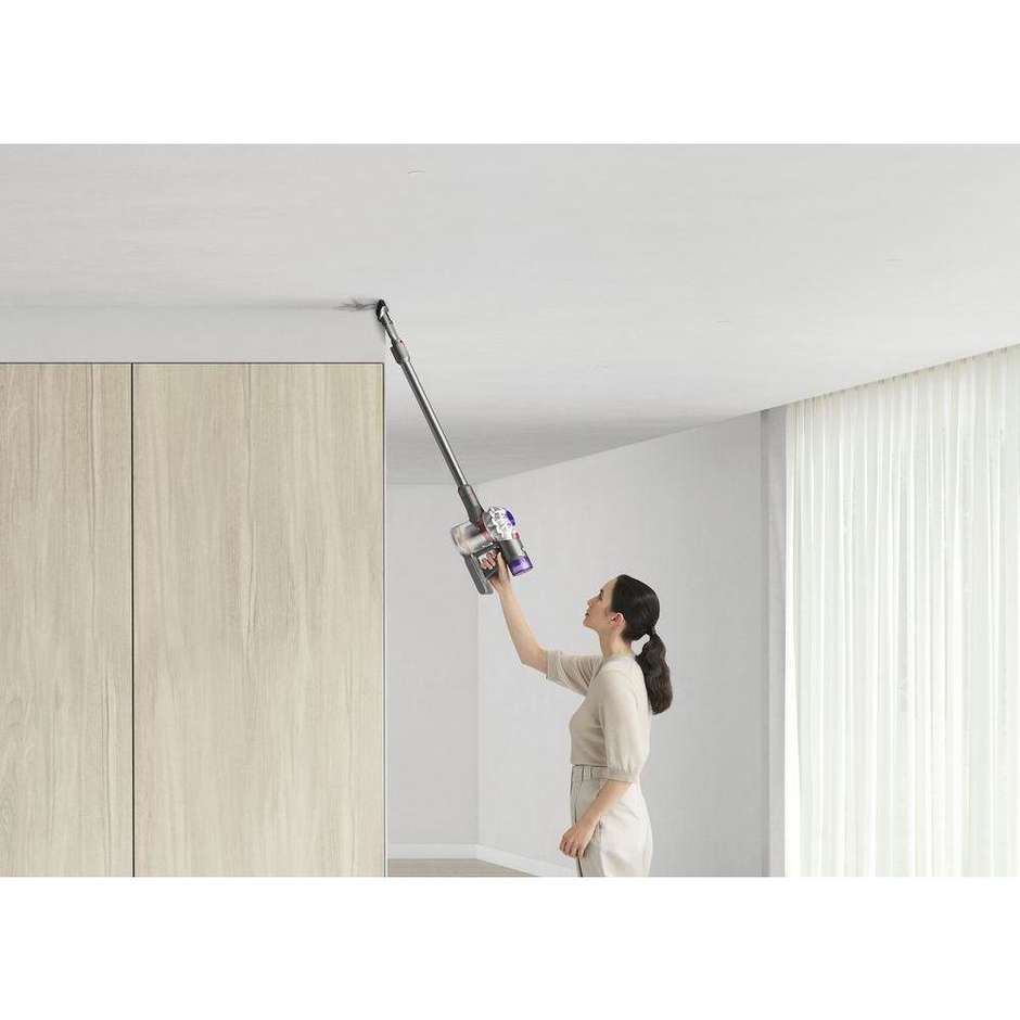 Dyson V8 Advanced Aspirapolvere a bastone 2 in 1 Batteria Secco Senza sacchetto Colore Nichel, Argento