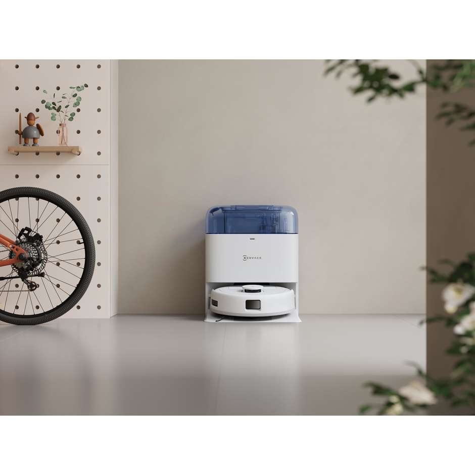 Ecovacs Deebot MINI Blue Robot Capacitàa 1,4 Lt Senza sacchetto Colore Blu, Bianco