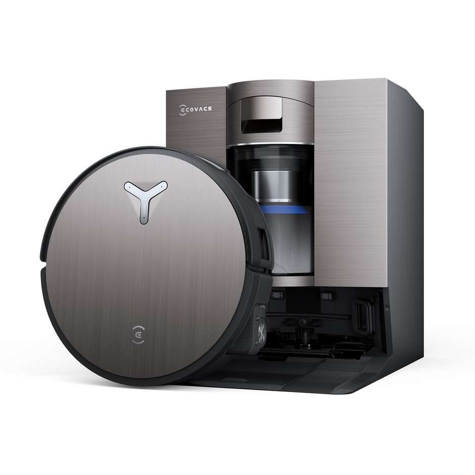 Ecovacs DEEBOT X11 OmniCyclone Robot Aspirapolvere e Lavapavimenti 19500Pa con Stazione Ciclonica Senza Sacco