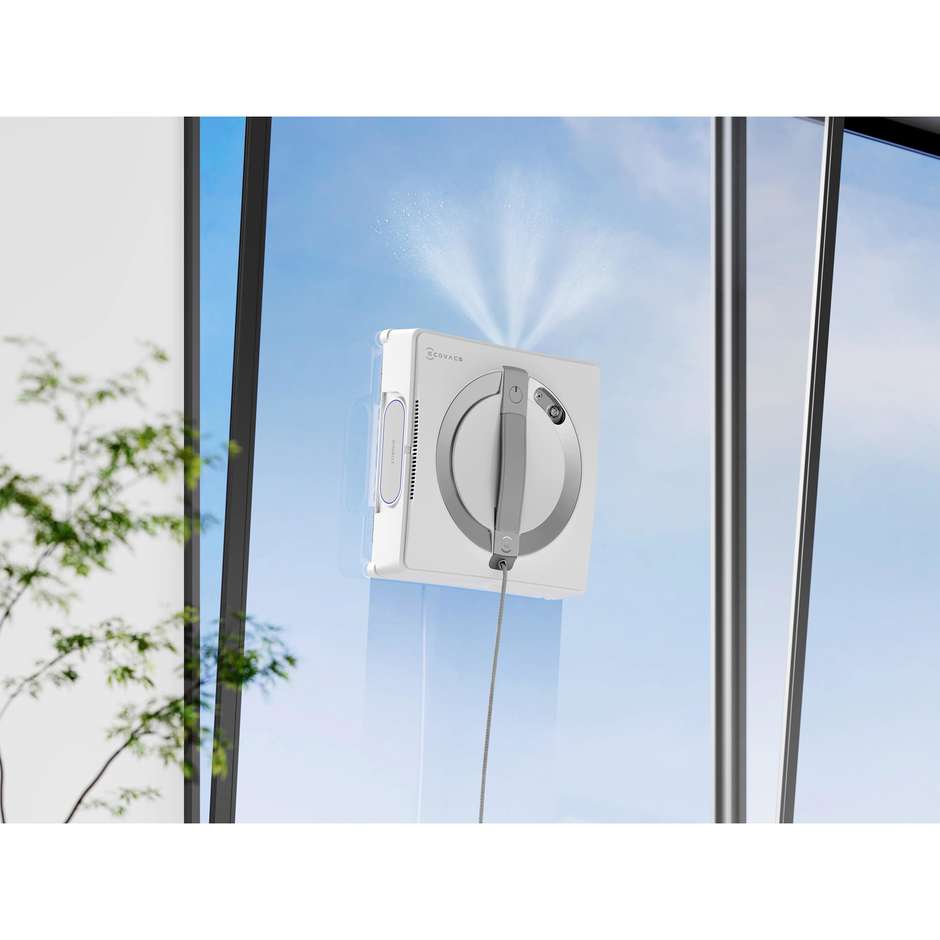 ECOVACS WINBOT W2 PRO OMNI Robot Lavavetri con Stazione Multifunzionale Bianca