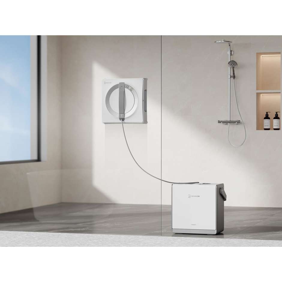 Ecovacs WINBOT W2 PRO OMNI Robot Lavavetri con Stazione Multifunzione Portatile a Batteria 4500mAh Bianco