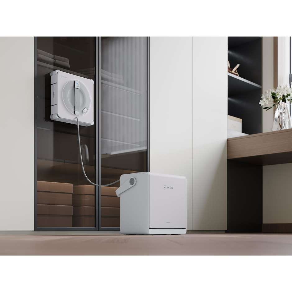 Ecovacs WINBOT W2S PRO OMNI robot lavavetri con stazione, TruEdge 2.0 e autonomia fino a 110 minuti