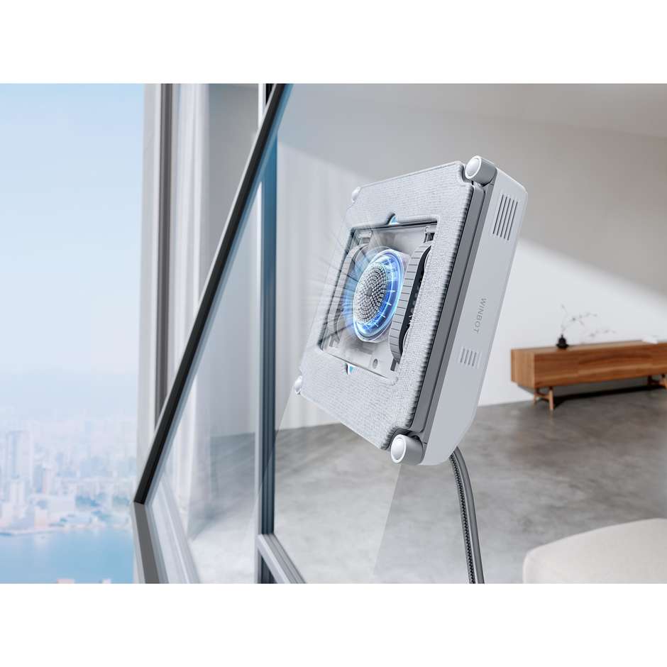 Ecovacs WINBOTMINIEUGREY Robot Aspirapolvere e Lavapavimenti Smart Nero