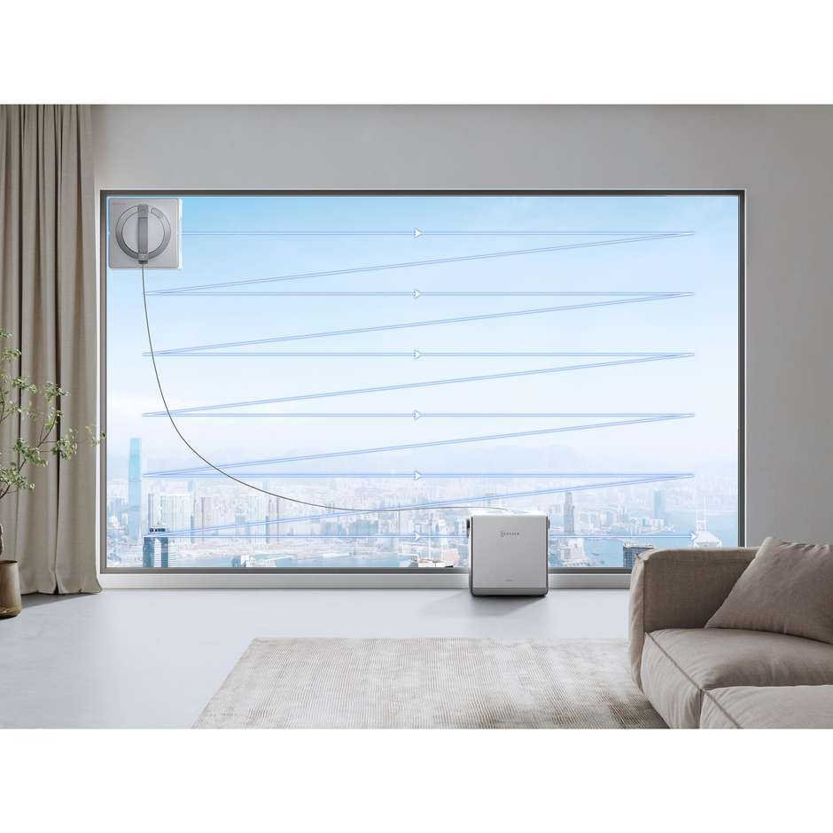 Ecovacs WINBOTW2PROOMNIEU Robot Aspirapolvere e Lavapavimenti Smart Nero
