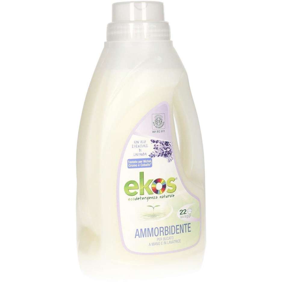 Ekos 591179 ammorbidente liquido 1000 ml 22 lavaggi adatto per tessuti colorati e bianchi