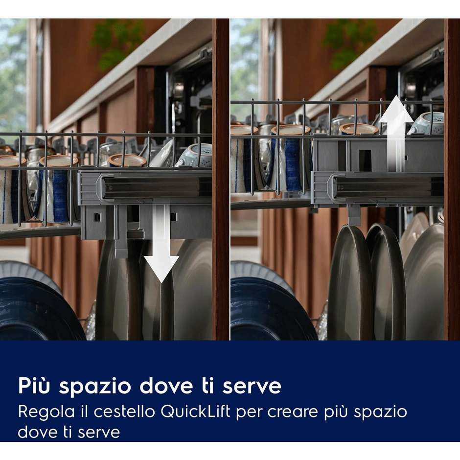Electrolux E52LC202S lavastoviglie da incasso totale 60 cm, 14 coperti, classe C, AirDry