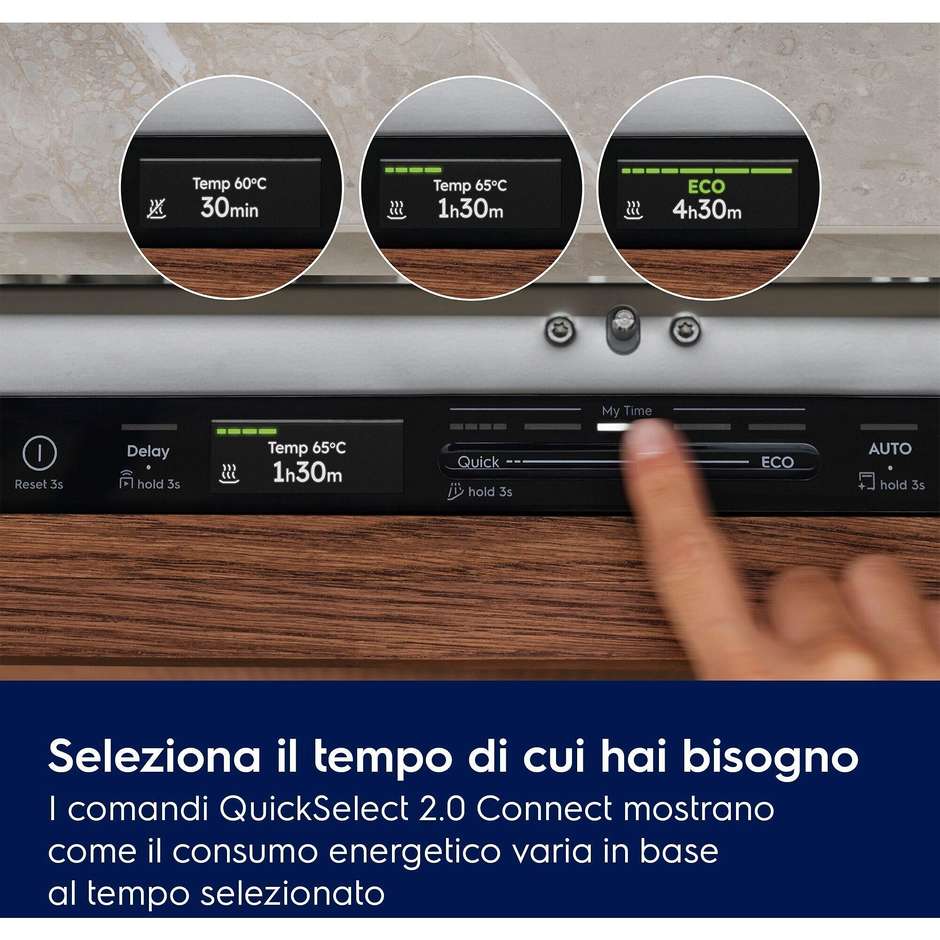 Electrolux E82LX220S Lavastoviglie da Incasso 60 cm 14 Coperti Wi-Fi Classe A