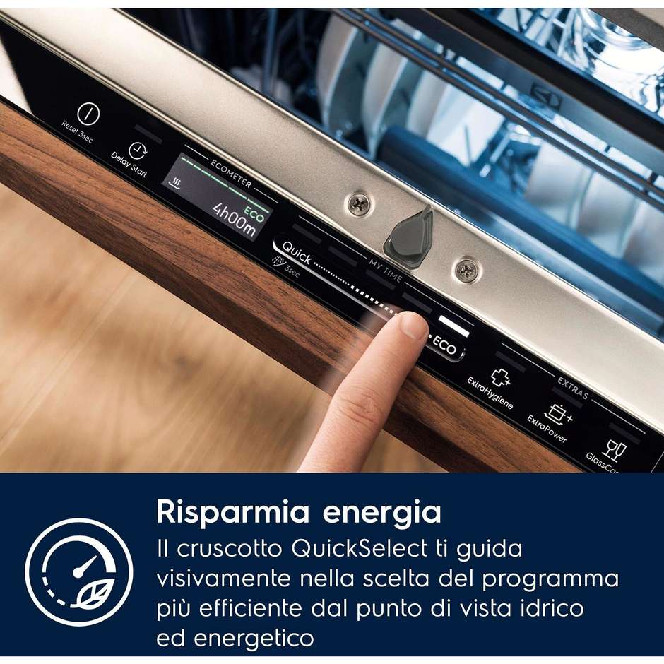 Electrolux E82LX220S Lavastoviglie da Incasso 60 cm 14 Coperti Wi-Fi Classe A