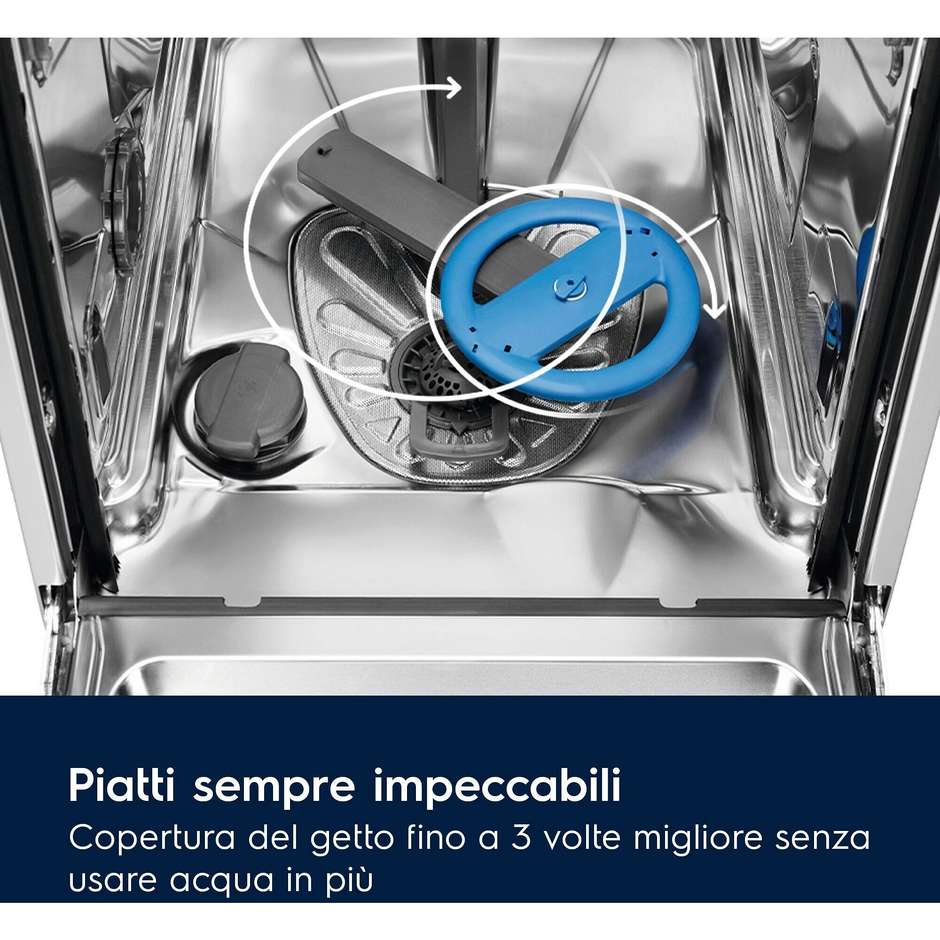 ELECTROLUX EES68525L 911437439 Lavastoviglie da Incasso a Scomparsa Totale 60 cm Standard 14 Coperti 8 Programmi Classe B 42 dB Cestelli Modulari