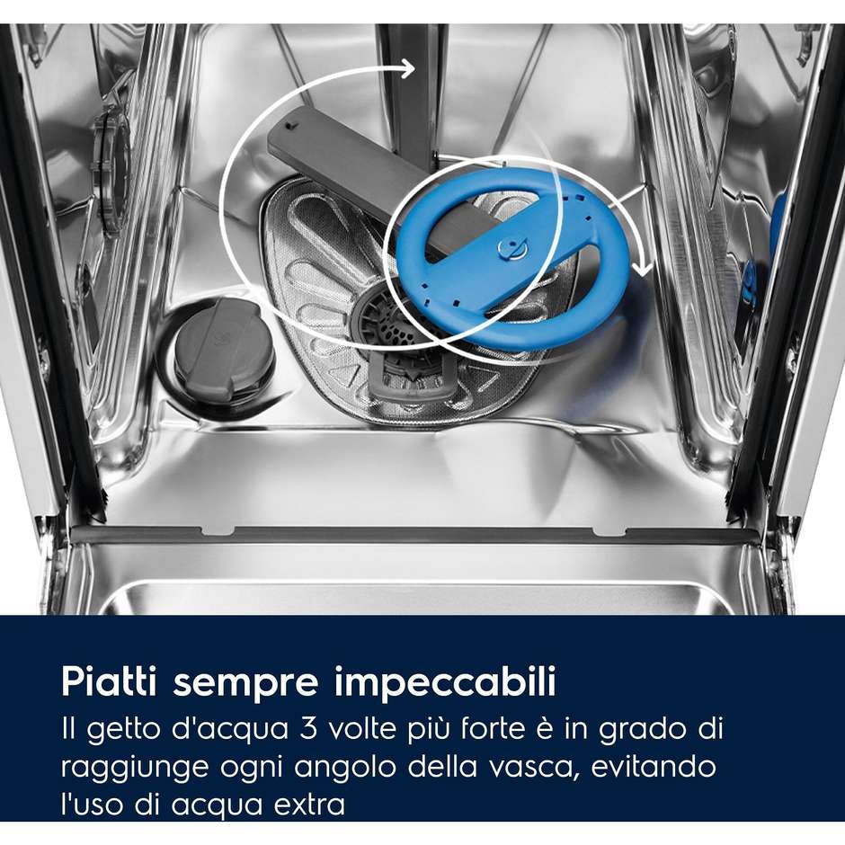 ELECTROLUX EES68525L 911437439 Lavastoviglie da Incasso a Scomparsa Totale 60 cm Standard 14 Coperti 8 Programmi Classe B 42 dB Cestelli Modulari