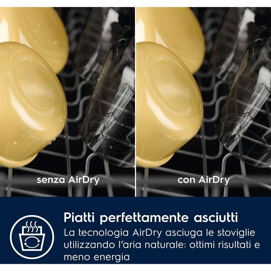 Electrolux EES68525L Lavastoviglie a Scomparsa Totale 60 cm 14 Coperti Classe B SatelliteClean MaxiFlex QuickSelect