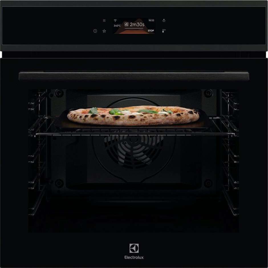Electrolux EOX8P08WH Forno da Incasso Pirolitico Pizza Expert 72L A++ Nero