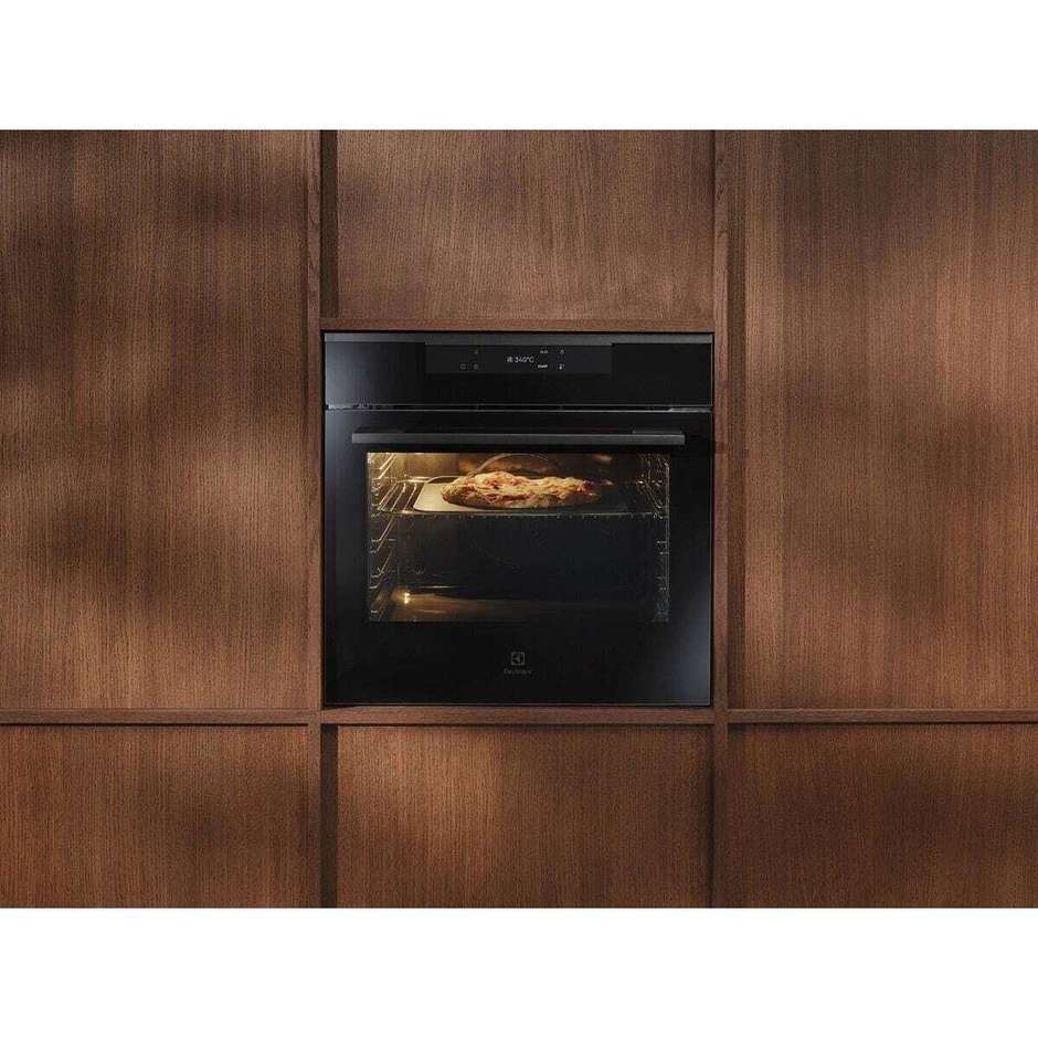 Electrolux EOX8P08WH Forno da Incasso Pirolitico Pizza Expert 72L A++ Nero