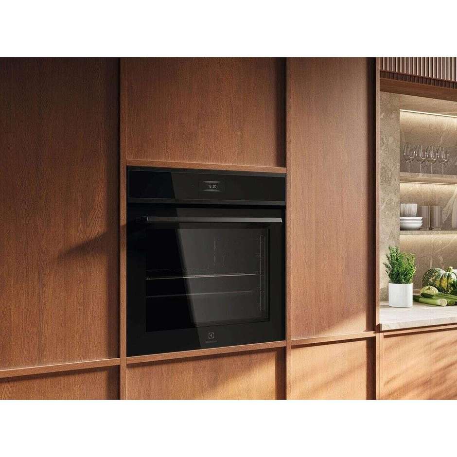Electrolux EOX8P08WH Forno da Incasso Pirolitico Pizza Expert 72L A++ Nero
