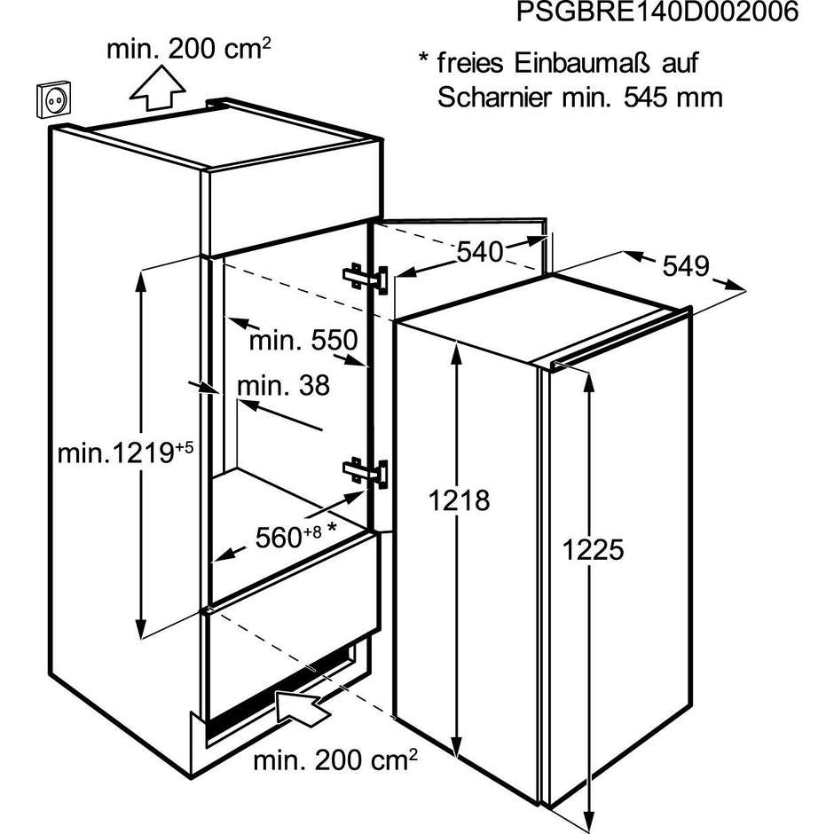 Electrolux ERN2201BOW frigorifero monoporta da incasso 207 litri classe A+ Statico