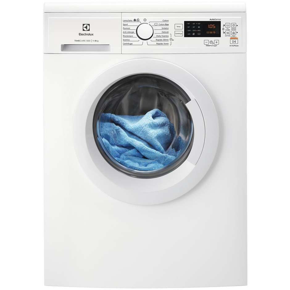 Electrolux EW2F68202N lavatrice carica frontale 8 Kg 1200 giri classe A+++ colore bianco