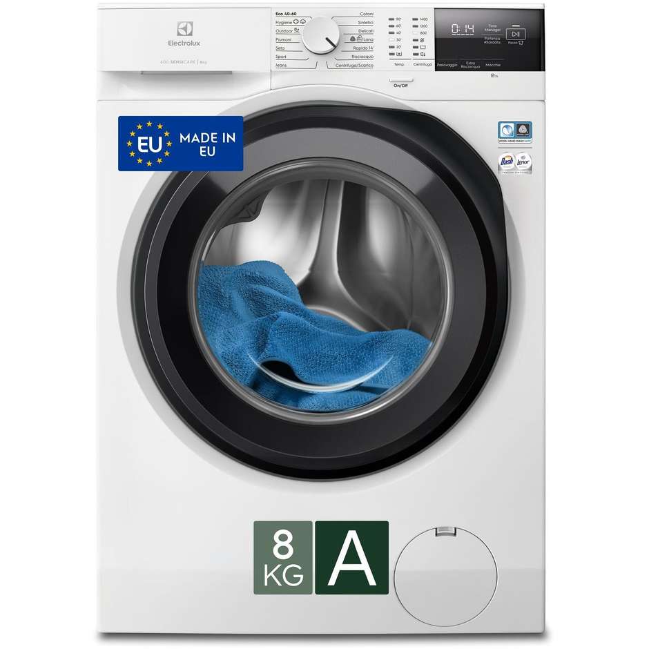 Electrolux EW6F28G Lavatrice Carica frontale Capacita 8 Kg Classe A Colore Bianco