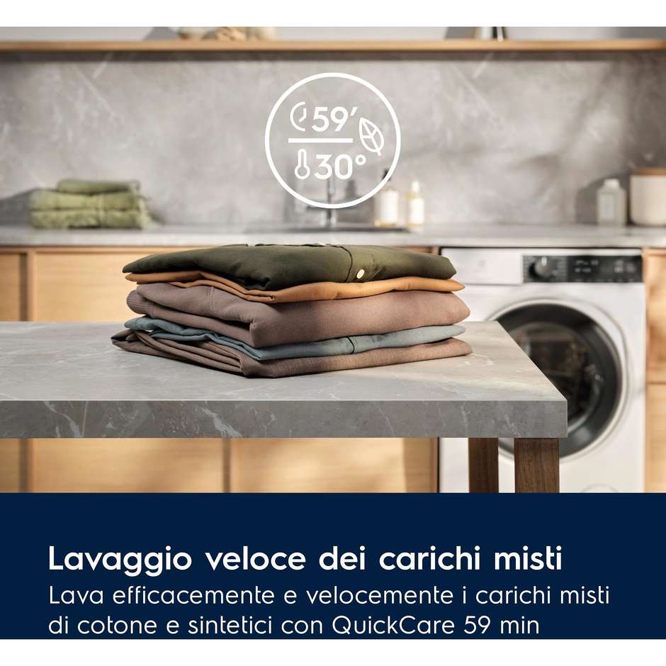 ELECTROLUX EW7F411BG3 914495417 Lavatrice Carica frontale 60 cm 11 kg 1400 Giri/min Motore Inverter Vapore Classe A