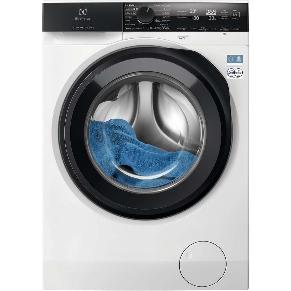 Electrolux EW7F411BG3 Lavatrice Carica Frontale Capacità 11 Kg Classe A Colore Bianco