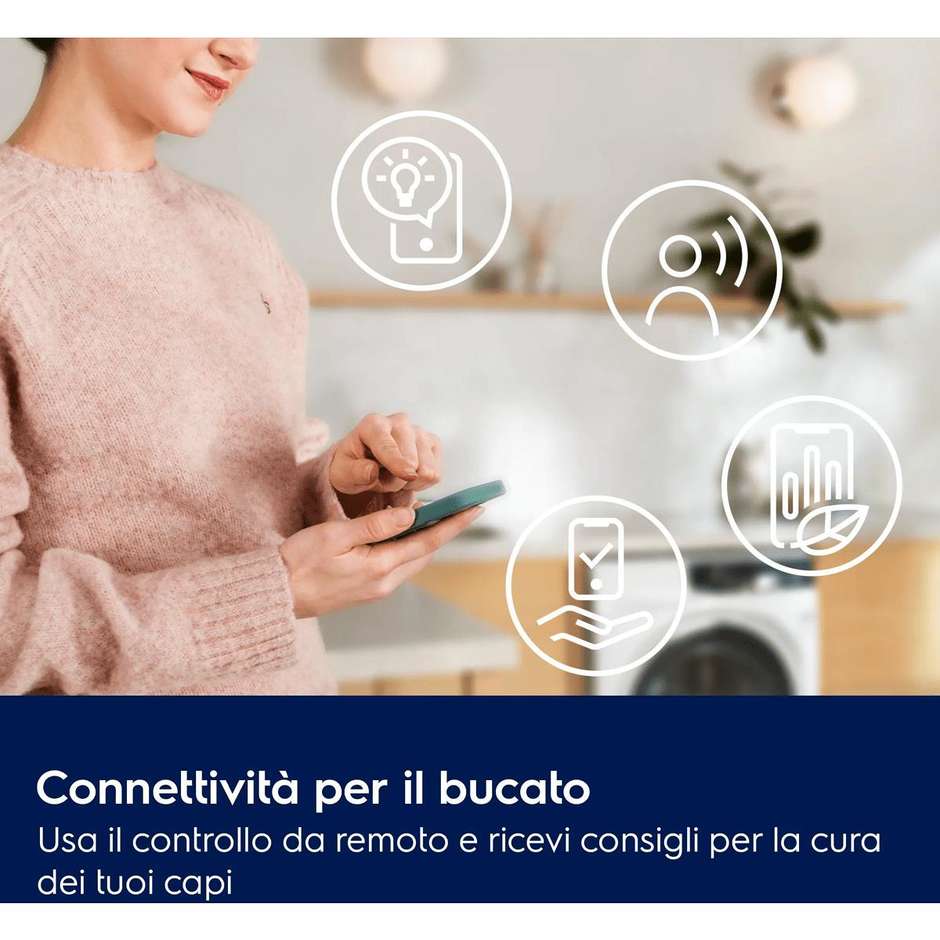 Electrolux EW7H4E10BY 800 UltraCare Asciugatrice a pompa di calore 10 kg Classe B Wi-Fi Bianca