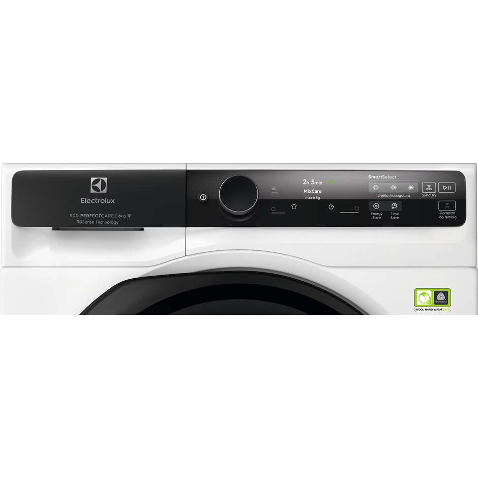 Electrolux EW9H78GCY Asciugatrice a pompa di calore Libera installazione Caricamento frontale Capacita 8 Kg Classe A+++ Colore Bianco