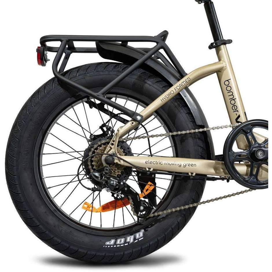 EMG 20FBV16 PERAL BEIGE Bicicletta Elettrica a Pedalata Assistita E-Bike Colore Grigio/Nero