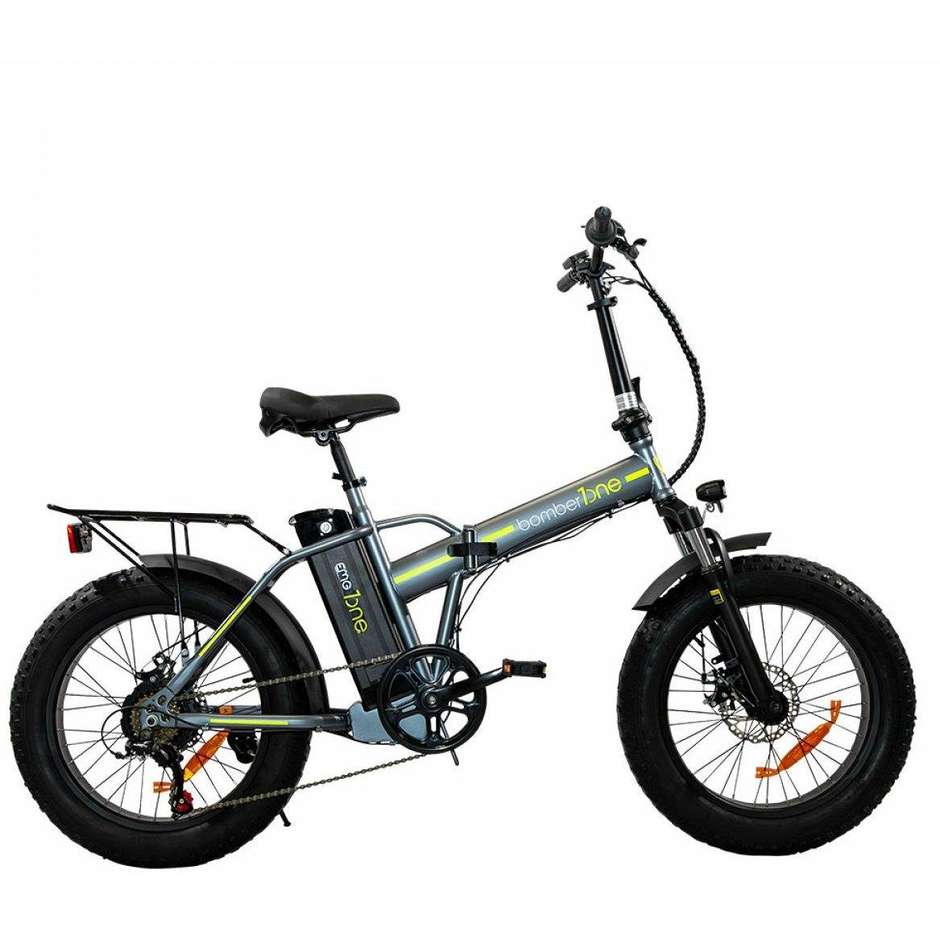 EMG BOMBER ONE ANTRACITE E-bike Ruote 20" Velocita max 25 Km/h Autonimia 40 Km Ripiegabile Colore Antracite